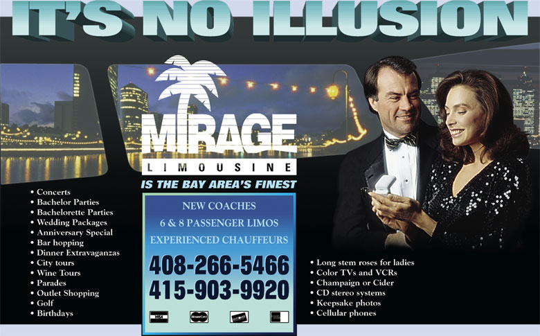 Mirage Limousine Color Ad